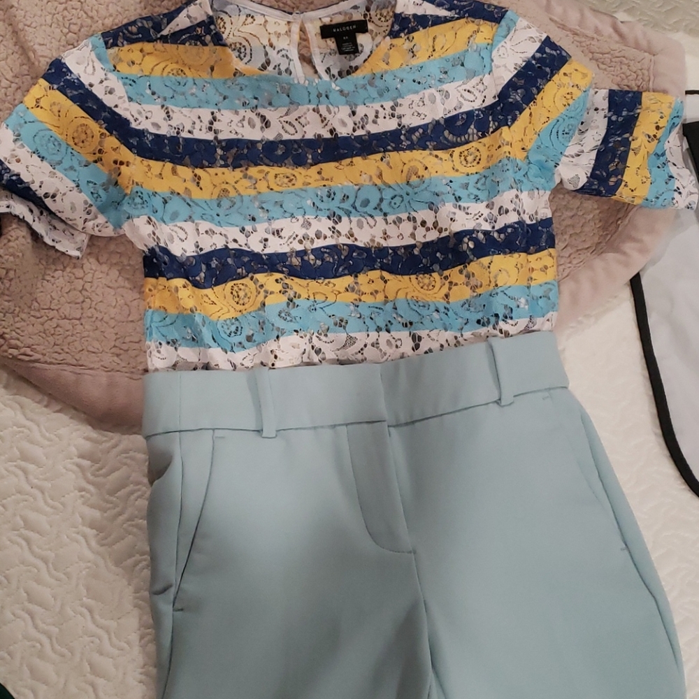 A lovely Robin's egg blue trouser